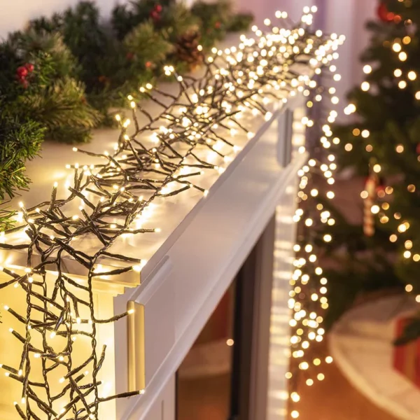 720 LED Cluster Lights Warm White