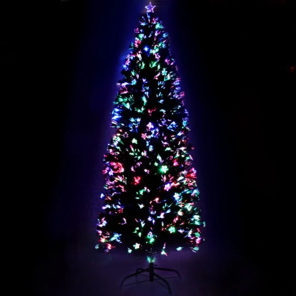 Fibre Optic Slim Tree with Multicoloured LEDs (1.5m) - Image 2