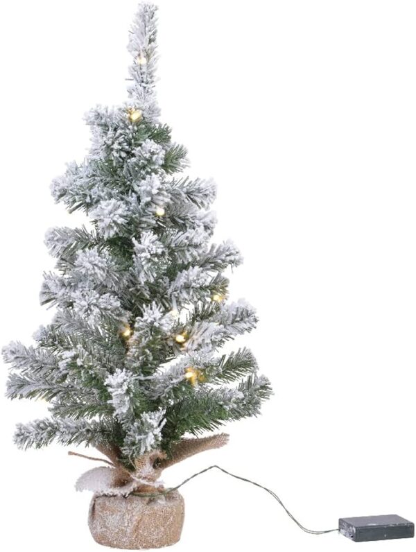 Heavy Snowy Potted Tree Asst (45cm)
