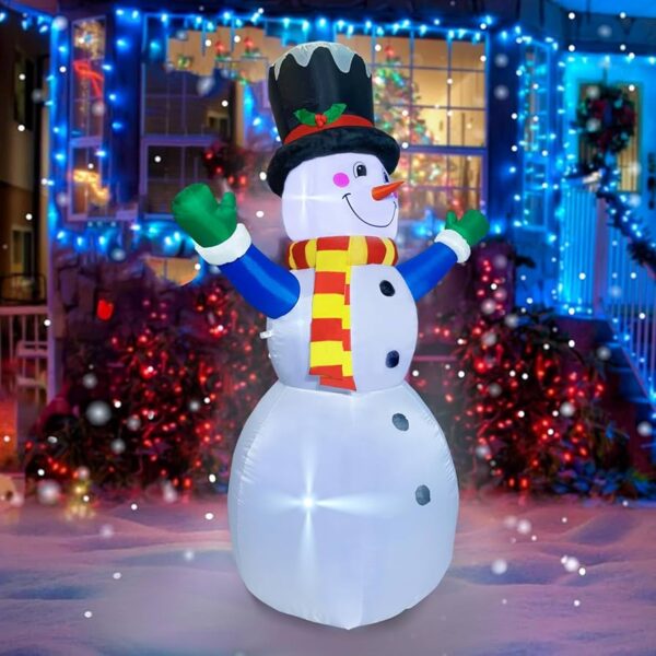 Inflatable Snowman Merry Christmas Sign (2.4m) - Image 2