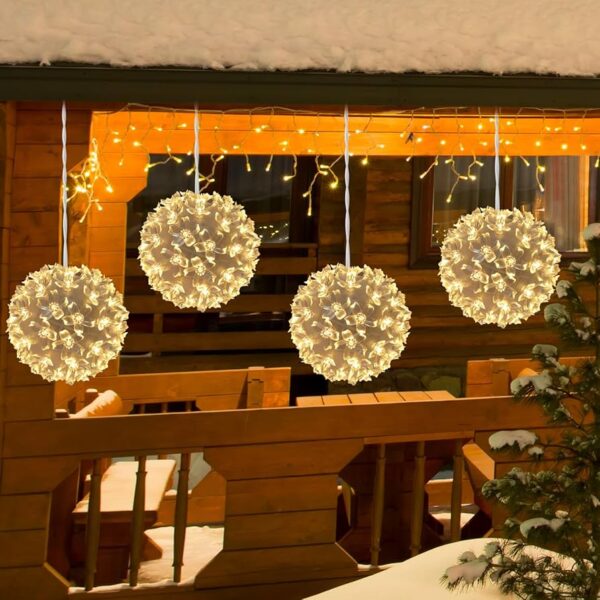 LED Cool-Warm Twinkling Petal Balls 5pc (10cm)