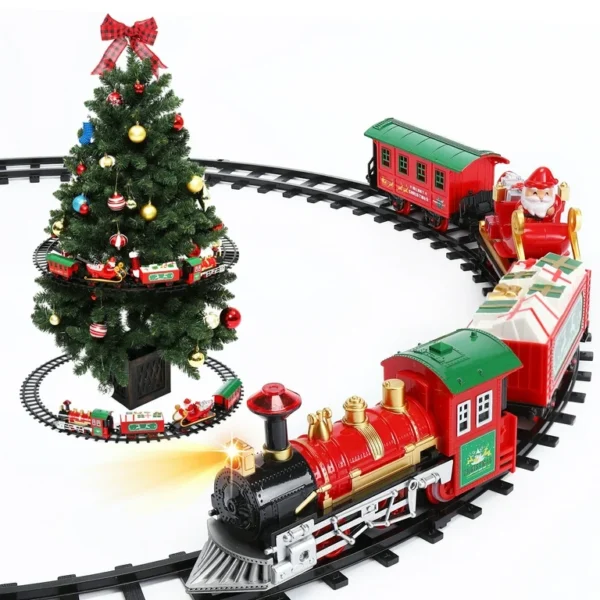 LED Flashing Musical Santa Train with Real Sound - Image 2