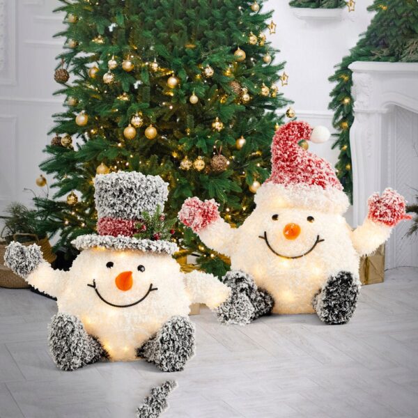 LED Frosty Cute Snowman - Image 2