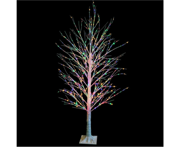 LED Multicolour Twinkling Dazzling Birch Tree (1.8m)