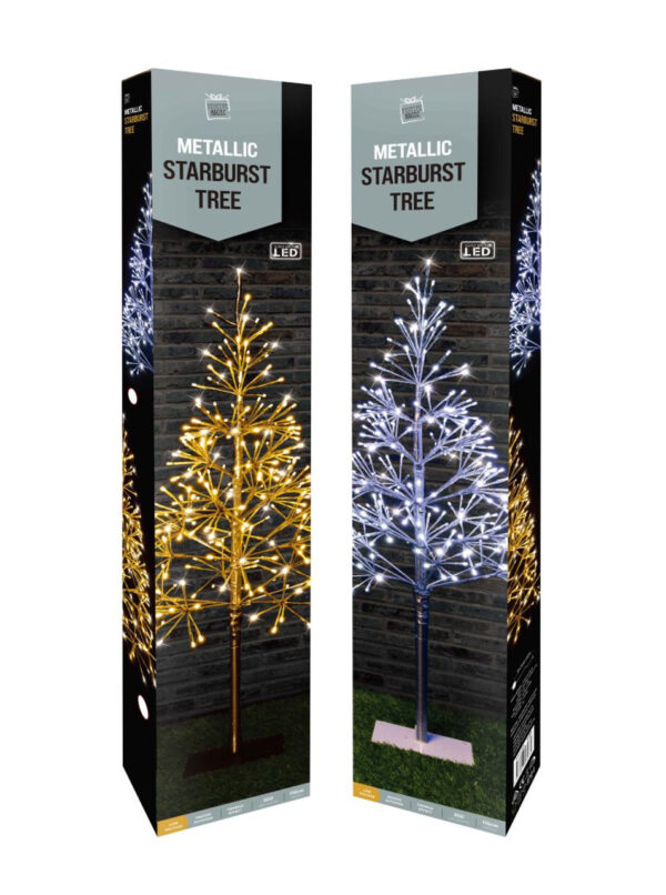 LED Multicolour & Warm White Twinkle Sparkle Tree (110cm) - Image 2