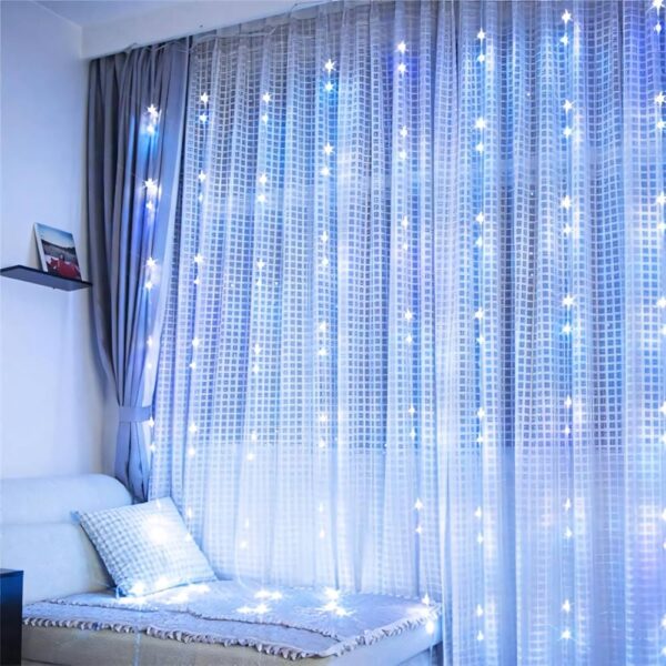LED White Waterfall Curtain - Image 2