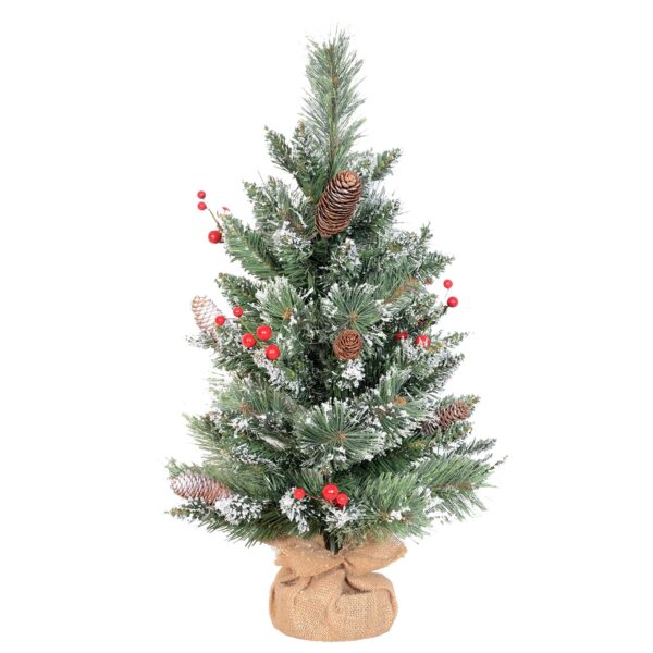 Snow Capped Tree With Burlap (31cm) - Image 2